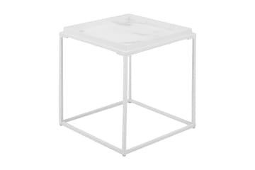 Burwick Sidebord 42 cm - Hvit - Møbler - Bord - Avlastningsbord - Brettbord og småbord