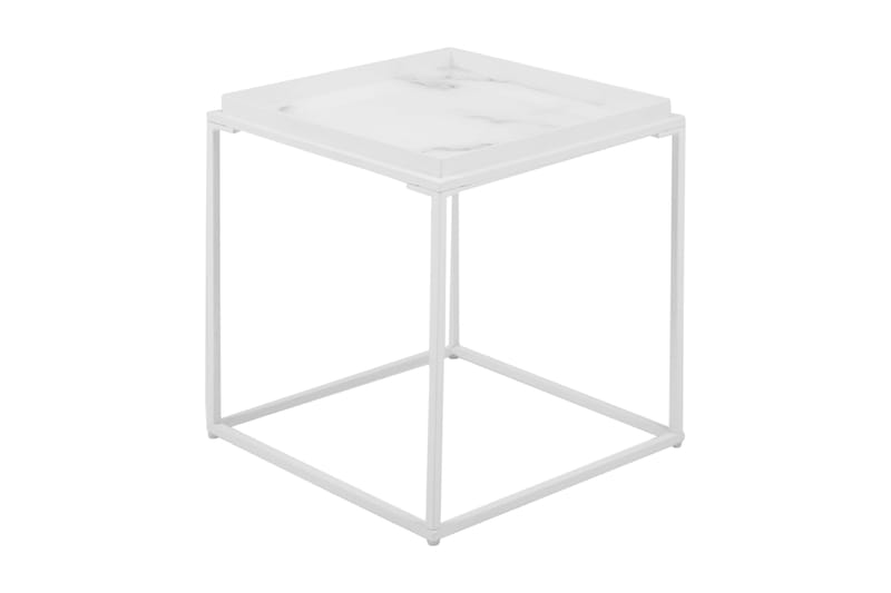 Burwick Sidebord 42 cm - Hvit - Møbler - Bord - Avlastningsbord - Brettbord og småbord