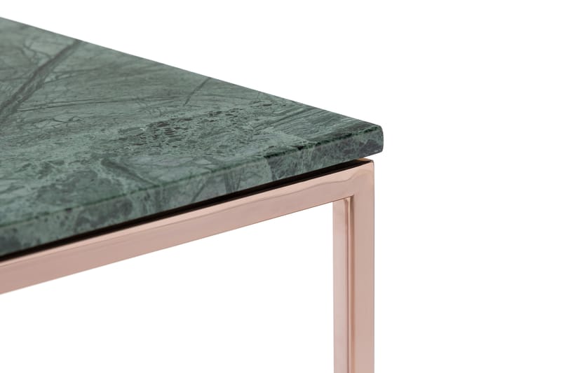 Carrie Sidebord 45 cm Marmor - Grønn/Kobber - Lampebord & sidebord - Brettbord og småbord