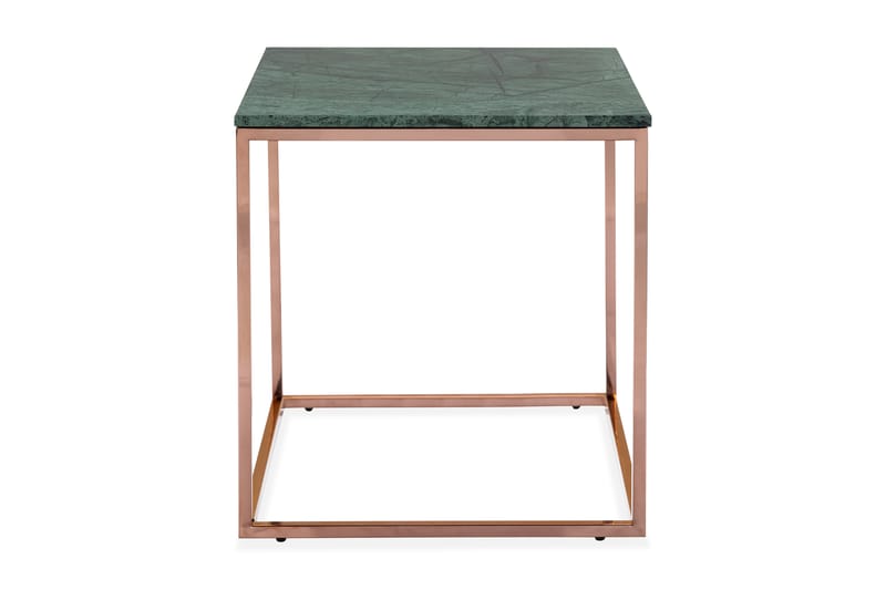 Carrie Sidebord 45 cm Marmor - Grønn/Kobber - Lampebord & sidebord - Brettbord og småbord
