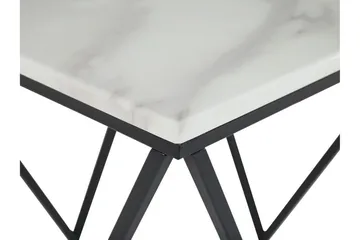 Charmlee Avlastningsbord 50 cm - Hvit / Svart - Møbler - Bord - Avlastningsbord - Brettbord og småbord