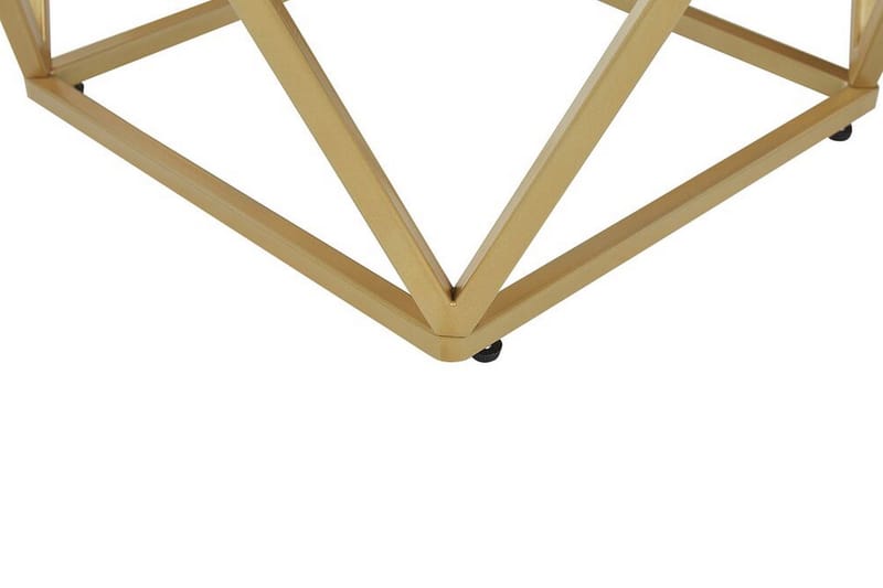 Charmlee Avlastningsbord 50 cm - Svart / Gull - Lampebord & sidebord - Brettbord og småbord