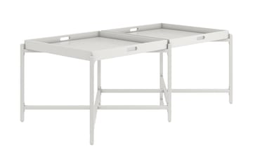 Coco Brettbord 121 cm Hvit - CosmoLiving - Møbler - Bord - Avlastningsbord - Brettbord og småbord