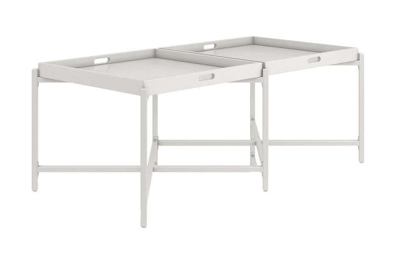 Coco Brettbord 121 cm Hvit - CosmoLiving - Møbler - Bord - Avlastningsbord - Brettbord og småbord