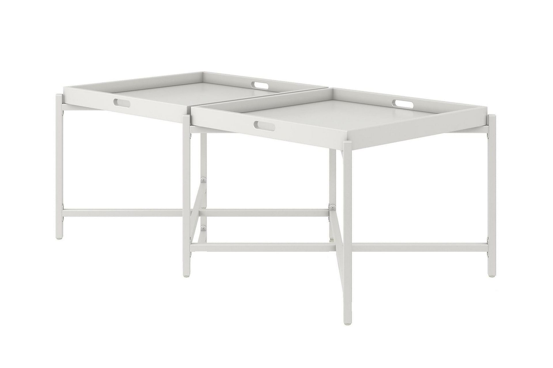 Coco Brettbord 121 cm Hvit - CosmoLiving - Møbler - Bord - Avlastningsbord - Brettbord og småbord