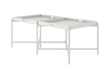 Coco Brettbord 121 cm Hvit - CosmoLiving - Møbler - Bord - Avlastningsbord - Brettbord og småbord