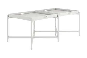 Coco Brettbord 121 cm Hvit - Møbler - Bord - Avlastningsbord - Brettbord og småbord