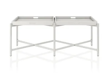 Coco Brettbord 121 cm Hvit - Møbler - Bord - Avlastningsbord - Brettbord og småbord