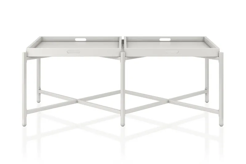 Coco Brettbord 121 cm Hvit - Møbler - Bord - Avlastningsbord - Brettbord og småbord