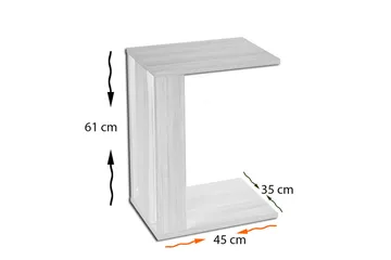 Comfortale Sidebord - Svart - Møbler - Bord - Avlastningsbord - Brettbord og småbord