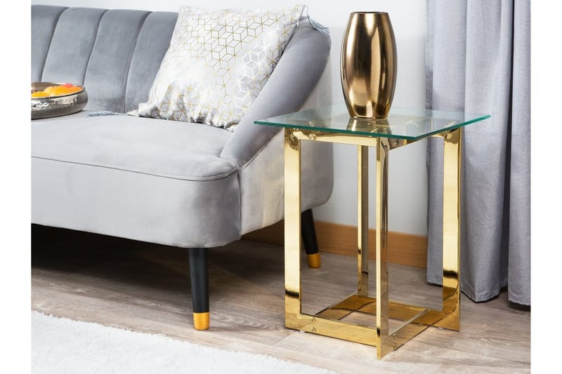 Crystal Avlastningsbord 40 cm - Gull - Lampebord & sidebord - Brettbord og småbord
