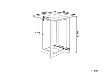 Crystal Avlastningsbord 40 cm - Sølv - Møbler - Bord - Avlastningsbord - Brettbord og småbord