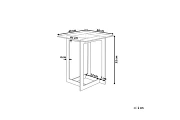 Crystal Avlastningsbord 40 cm - Sølv - Møbler - Bord - Avlastningsbord - Brettbord og småbord