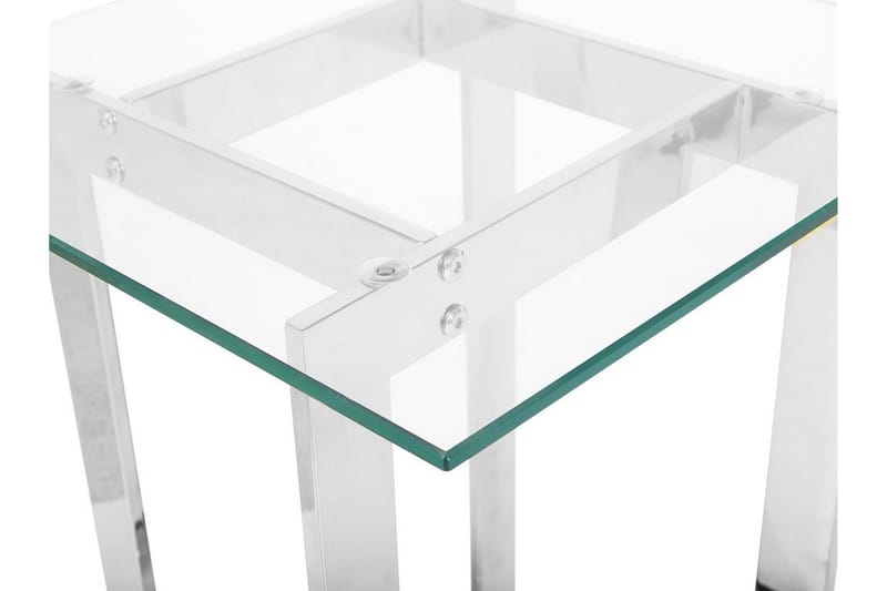 Crystal Avlastningsbord 40 cm - Sølv - Lampebord & sidebord - Brettbord og småbord
