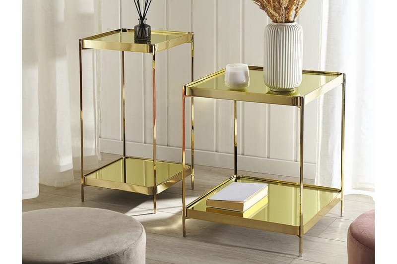 Dinari Avlastningsbord - Gull - Møbler - Bord - Avlastningsbord - Brettbord og småbord