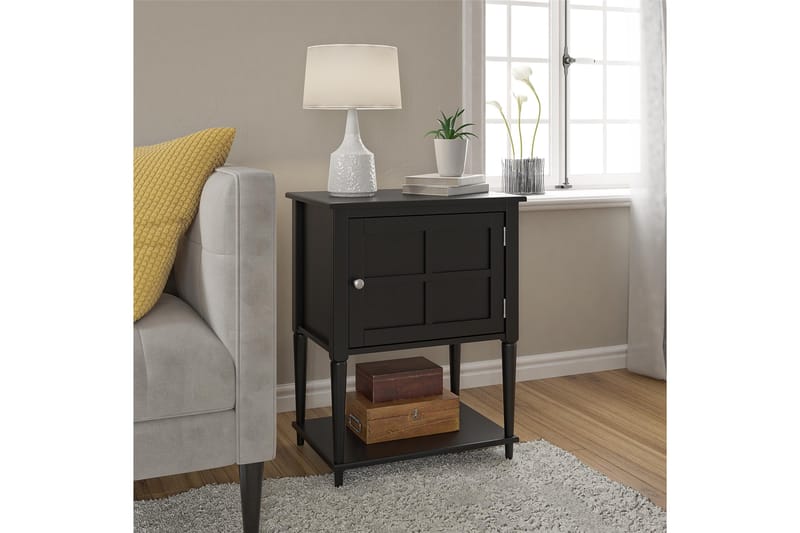 Fairmont Sidebord 56 cm Svart - Dorel Home - Møbler - Bord - Avlastningsbord - Brettbord og småbord