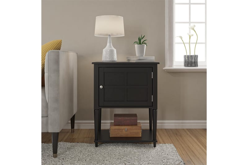 Fairmont Sidebord 56 cm Svart - Dorel Home - Møbler - Bord - Avlastningsbord - Brettbord og småbord