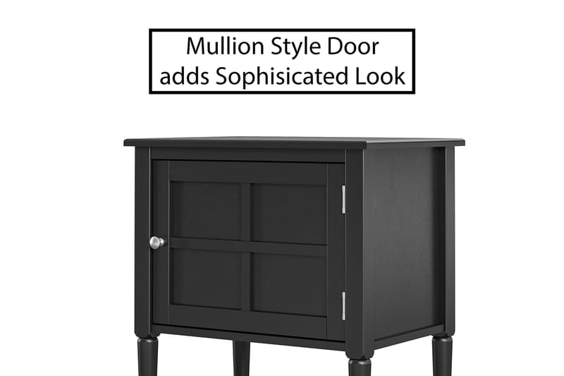 Fairmont Sidebord 56 cm Svart - Dorel Home - Møbler - Bord - Avlastningsbord - Brettbord og småbord