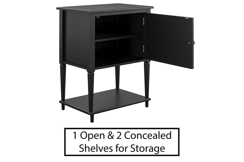 Fairmont Sidebord 56 cm Svart - Dorel Home - Møbler - Bord - Avlastningsbord - Brettbord og småbord