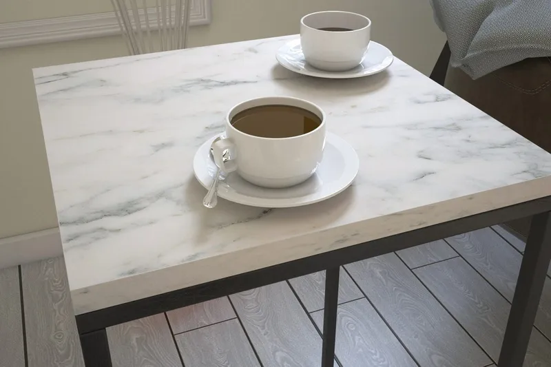 Falan Avlastningsbord 35 cm - Hvit/Svart - Møbler - Bord - Avlastningsbord - Brettbord og småbord