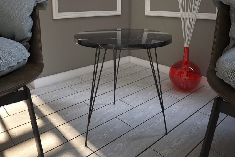 Falan Avlastningsbord 40 cm - Svart/Hvit - Møbler - Bord - Avlastningsbord - Brettbord og småbord