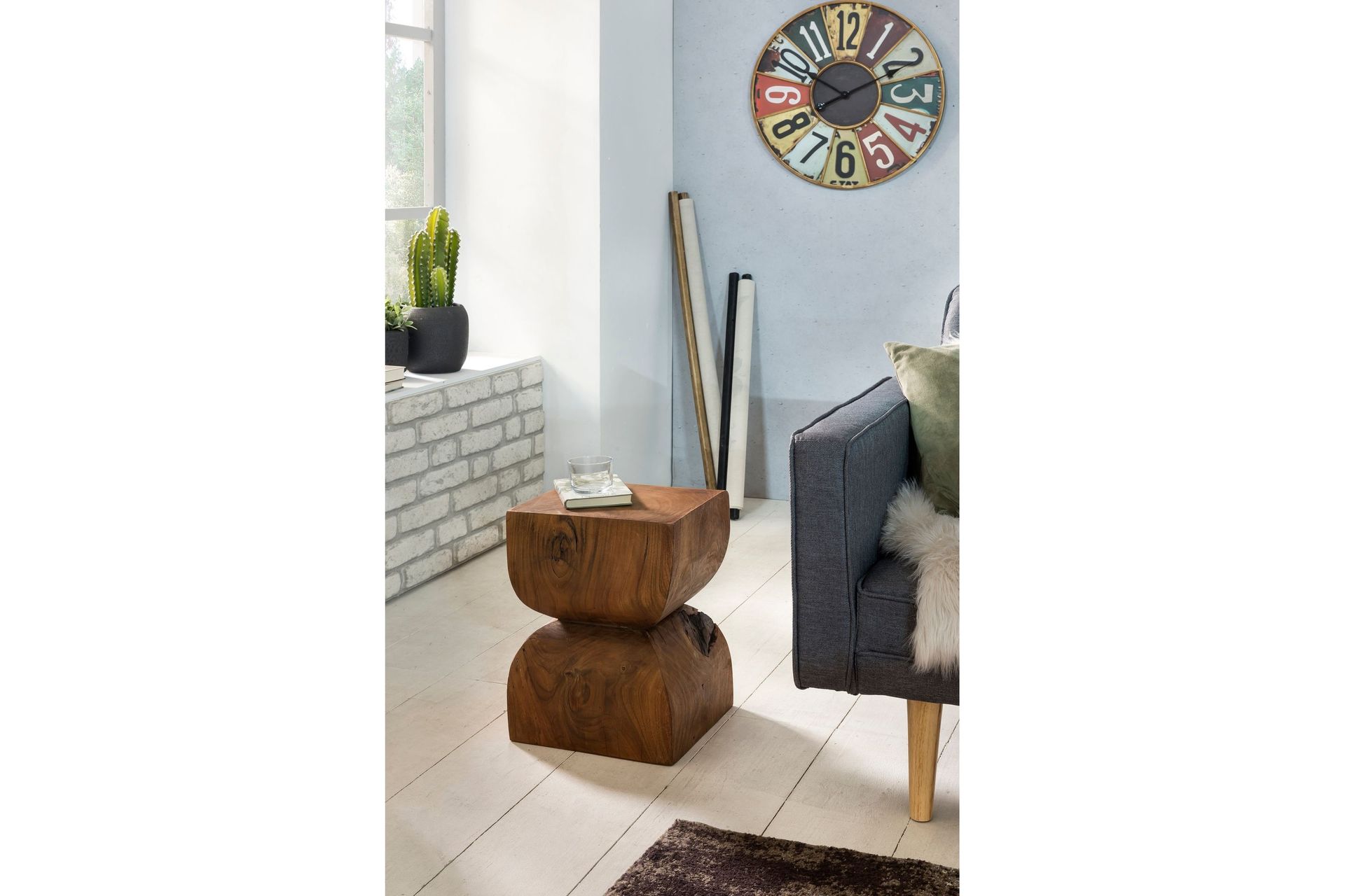 Florena Avlastningsbord 30 cm - Brun - Møbler - Bord - Avlastningsbord - Brettbord og småbord