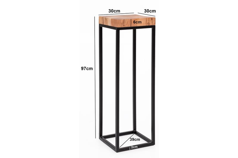 Gatmaitan Avlastningsbord 30 cm - Brun - Møbler - Bord - Avlastningsbord - Brettbord og småbord