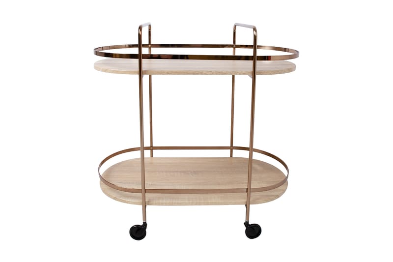 Genova Serveringsbord 80x42x80 cm Lysebrun - Møbler - Bord - Avlastningsbord - Brettbord og småbord