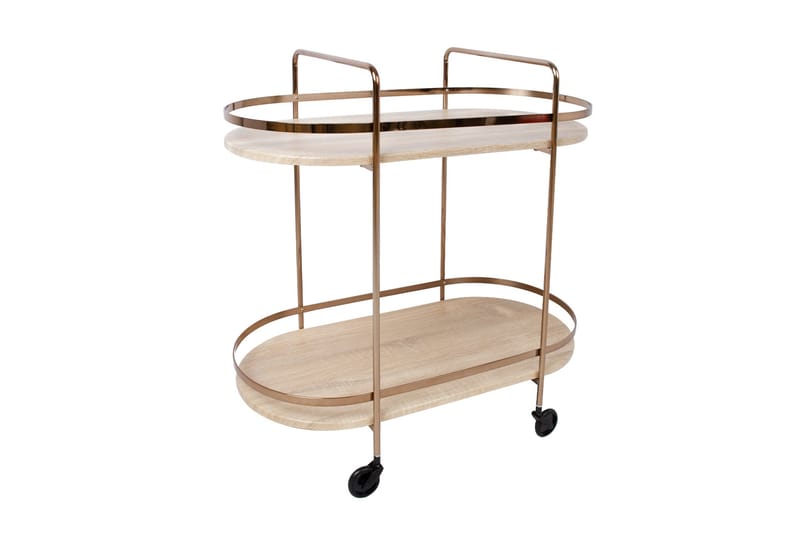 Genova Serveringsbord 80x42x80 cm Lysebrun - Møbler - Bord - Avlastningsbord - Brettbord og småbord