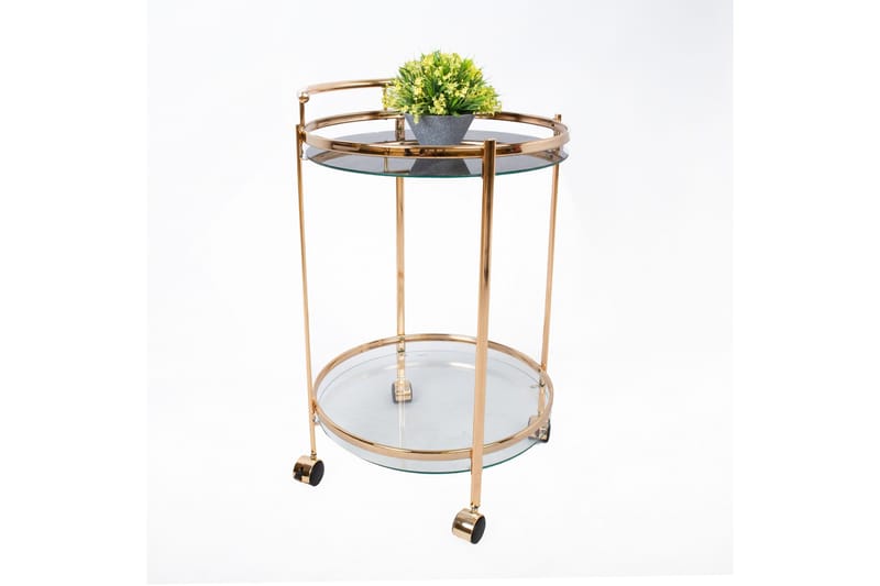 Genova Serveringsbord 80x42x80 cm Lysebrun - Møbler - Bord - Avlastningsbord - Brettbord og småbord