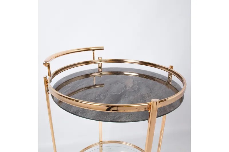 Genova Serveringsbord 80x42x80 cm Lysebrun - Møbler - Bord - Avlastningsbord - Brettbord og småbord