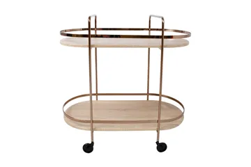Genova Serveringsbord 80x42x80 cm Lysebrun - Møbler - Bord - Avlastningsbord - Brettbord og småbord