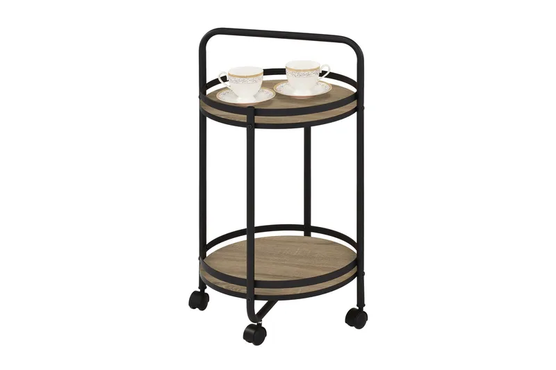 Genua Serveringsbord 52x52x79 cm Gull - Møbler - Bord - Avlastningsbord - Brettbord og småbord