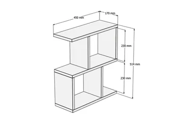 Gersby Avlastningsbord 45 cm - Brun - Møbler - Bord - Avlastningsbord - Brettbord og småbord