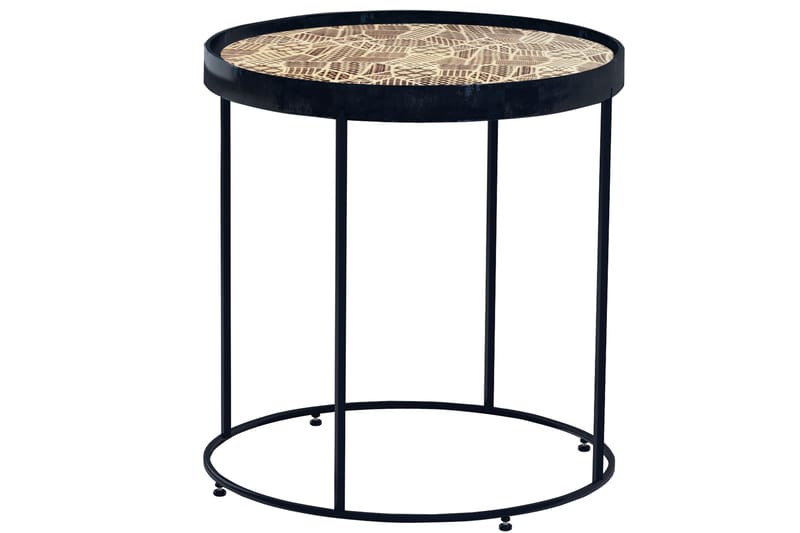 Kahori Brettbord 46x46 cm - Brun - Møbler - Bord - Avlastningsbord - Brettbord og småbord