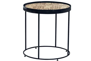 Kahori Brettbord 46x46 cm - Brun - Møbler - Bord - Avlastningsbord - Brettbord og småbord