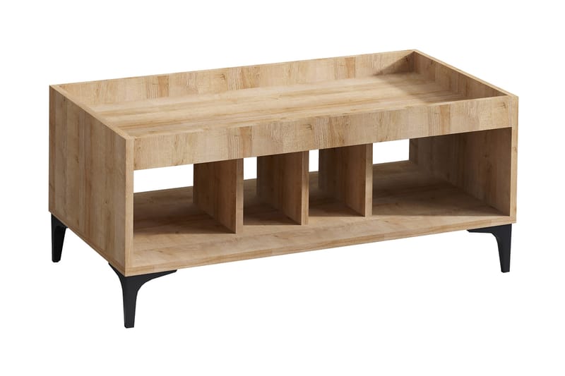 Kamulu Brettbord 100 cm - Natur / Svart - Møbler - Bord - Avlastningsbord - Brettbord og småbord