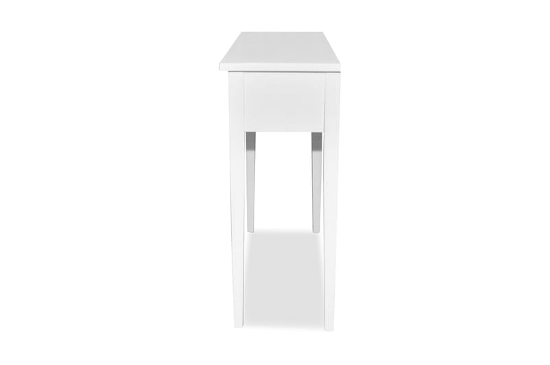 Konsollbord med to skuffer hvit - Hvit - Lampebord & sidebord - Brettbord og småbord