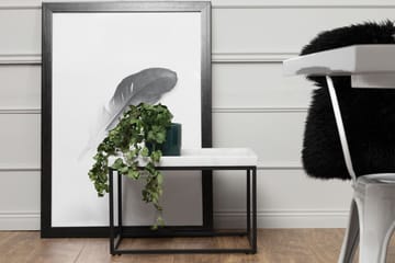 Kungshult Sidebord 60 cm - Hvit/Svart - Møbler - Bord - Avlastningsbord - Brettbord og småbord