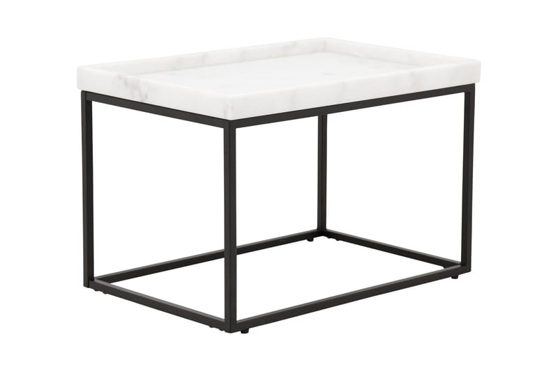 Kungshult Sidebord 60 cm - Hvit/Svart - Møbler - Bord - Avlastningsbord - Brettbord og småbord
