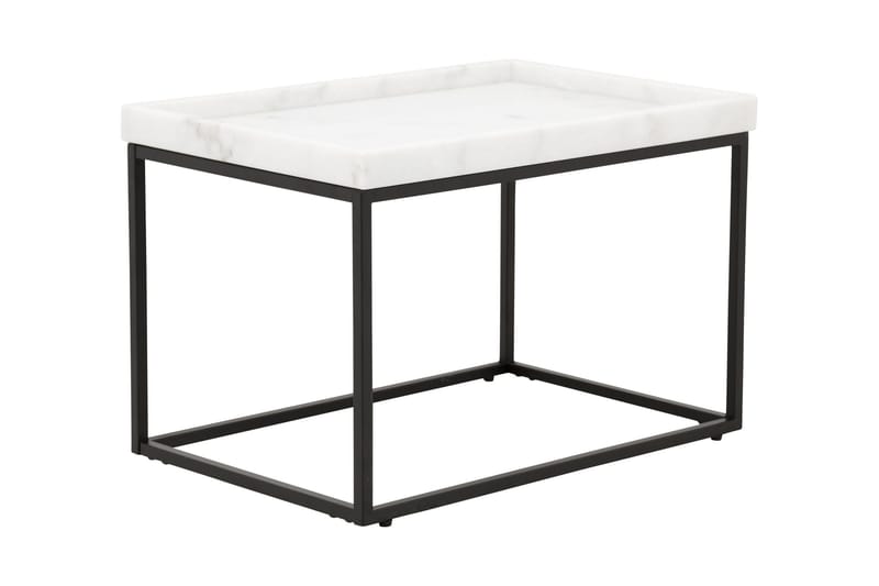 Kungshult Sidebord 60 cm - Hvit/Svart - Møbler - Bord - Avlastningsbord - Brettbord og småbord