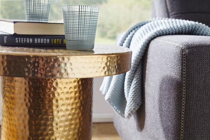 Leshun Avlastningsbord 43 cm - Gull - Møbler - Bord - Avlastningsbord - Brettbord og småbord