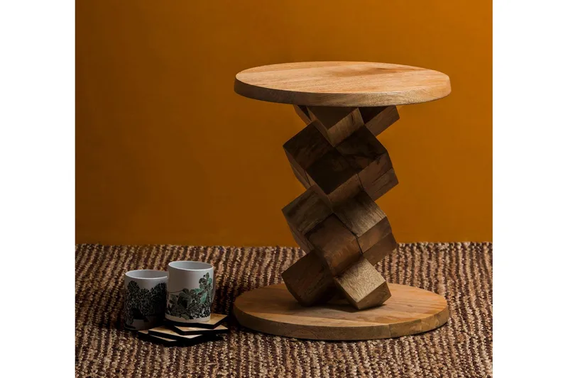 Lithia Avlastningsbord 40 cm - Brun - Møbler - Bord - Avlastningsbord - Brettbord og småbord