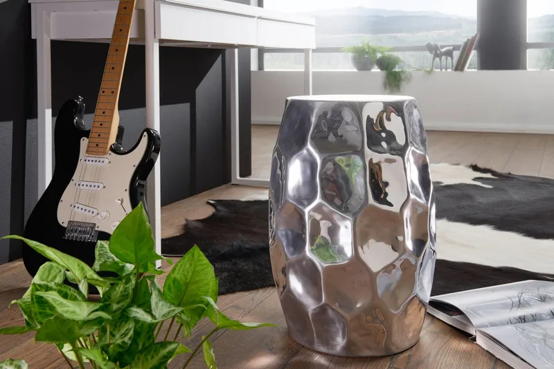 Lueken Avlastningsbord 30 cm - Sølv - Møbler - Bord - Avlastningsbord - Brettbord og småbord