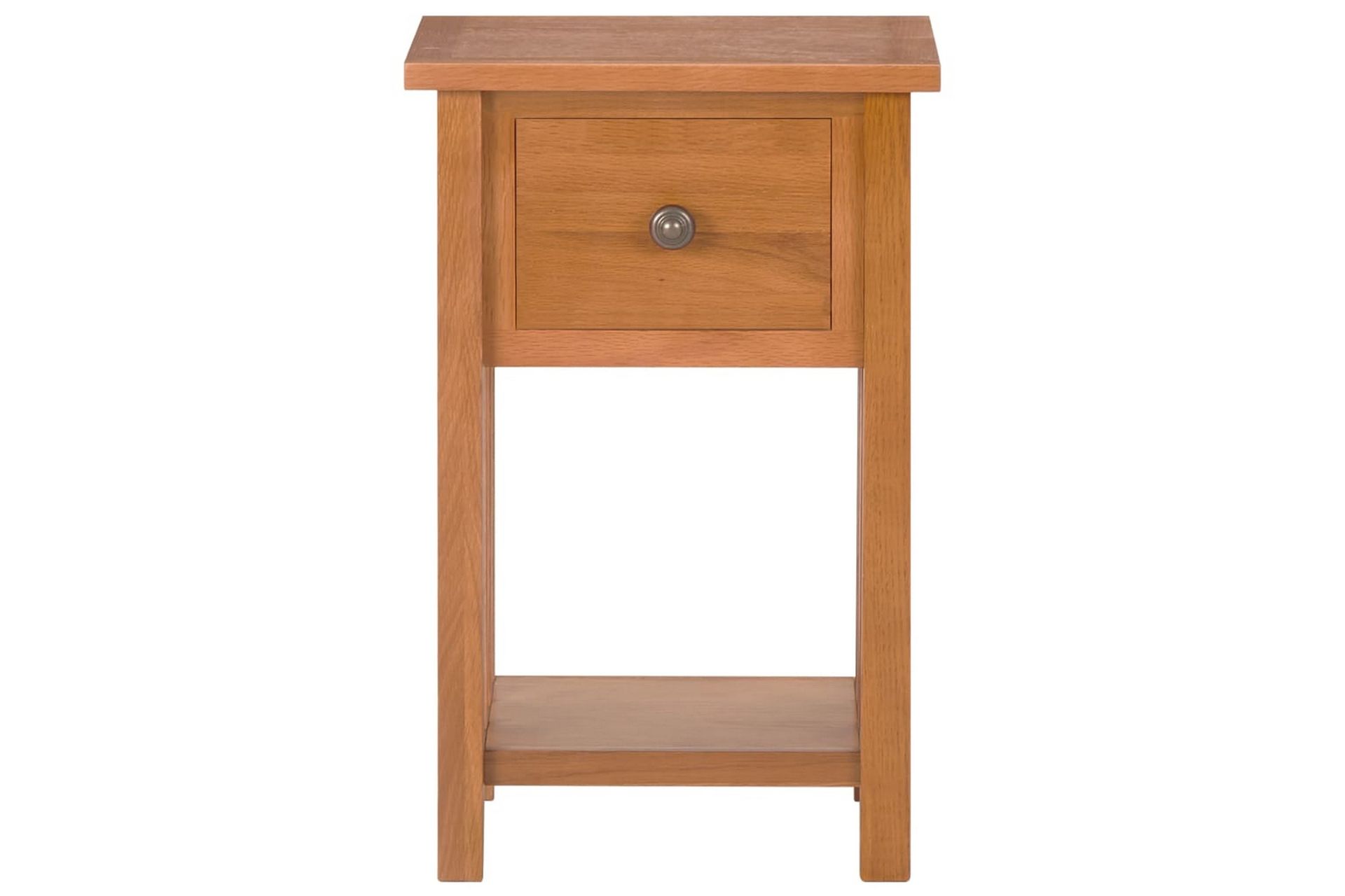 Magasinbord med skuff 35x27x55 cm heltre eik - Møbler - Bord - Avlastningsbord - Brettbord og småbord