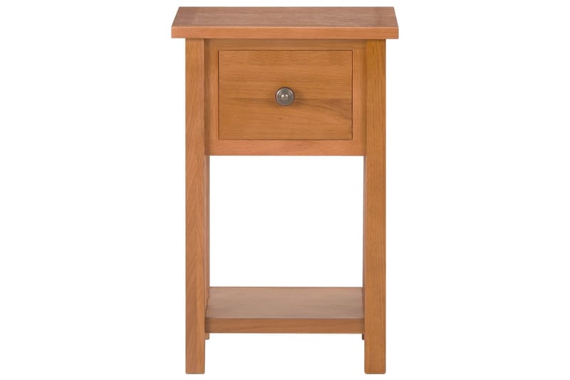 Magasinbord med skuff 35x27x55 cm heltre eik - Møbler - Bord - Avlastningsbord - Brettbord og småbord