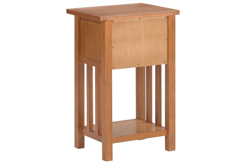 Magasinbord med skuff 35x27x55 cm heltre eik - Møbler - Bord - Avlastningsbord - Brettbord og småbord