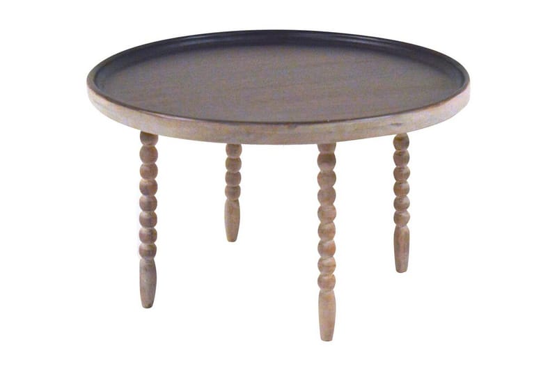 Maiko Sidebord 60 cm Rundt - Mørkebrun - Møbler - Bord - Avlastningsbord - Brettbord og småbord