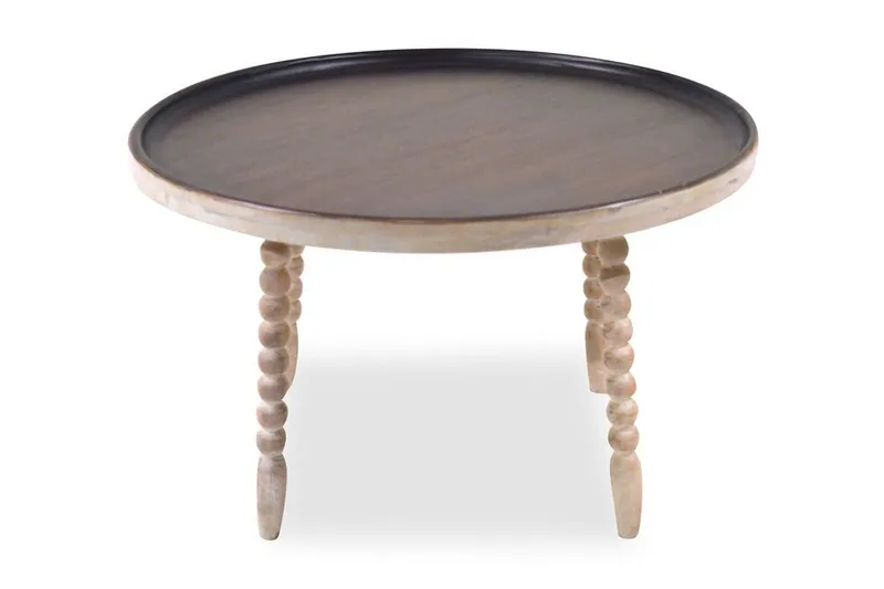 Maiko Sidebord 60 cm Rundt, Mørkebrun