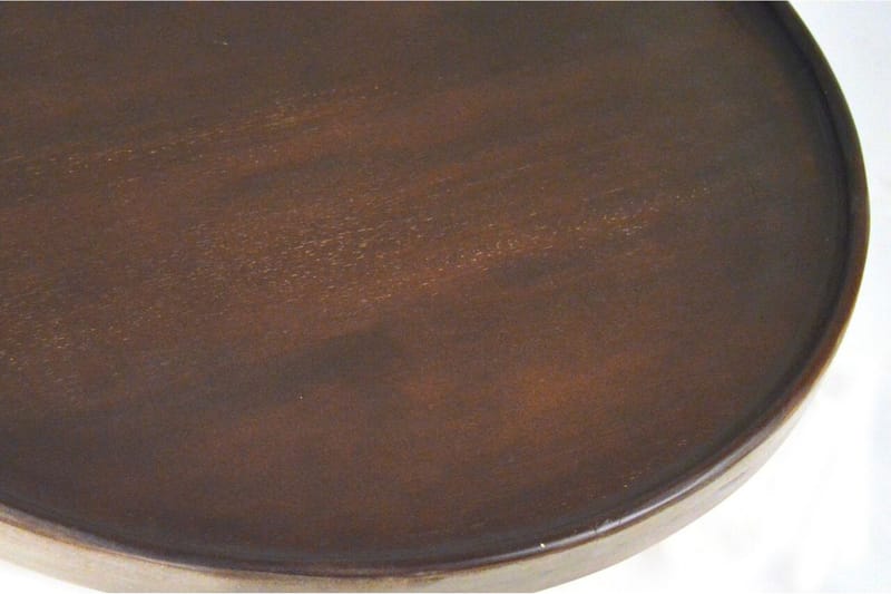 Maiko Sidebord 60 cm Rundt - Mørkebrun - Møbler - Bord - Avlastningsbord - Brettbord og småbord